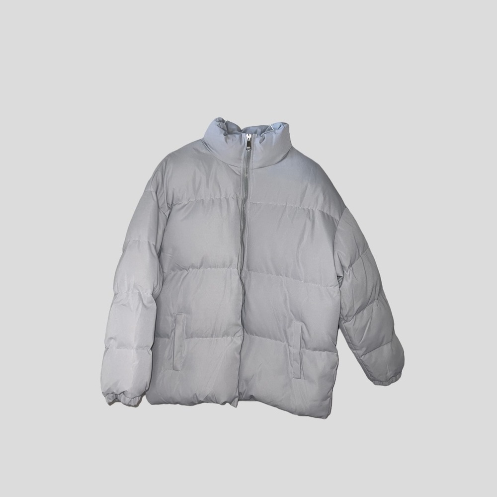 Light grey puffer jacket